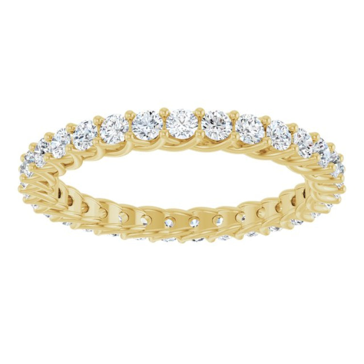 14K Yellow 3/4 CTW Natural Diamond Eternity Band