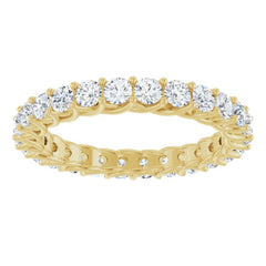 14K Yellow 1 1/2 CTW Natural Diamond Eternity Band