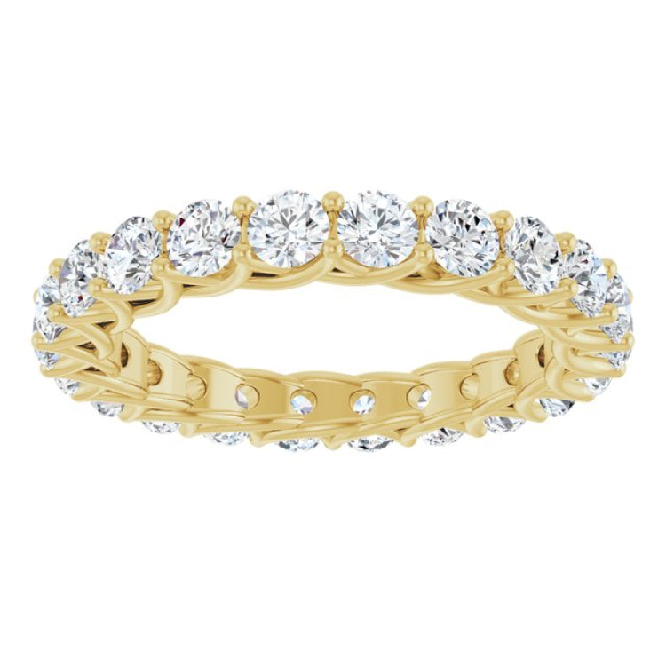14K Yellow 1 7/8 CTW Natural Diamond Eternity Band