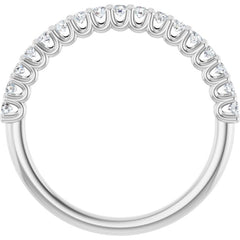 14K White 1/3 CTW Natural Diamond Anniversary Band