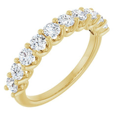 14K White 3/4 CTW Natural Diamond Anniversary Band