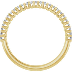 14K Yellow 1/5 CTW Natural Diamond Anniversary Band