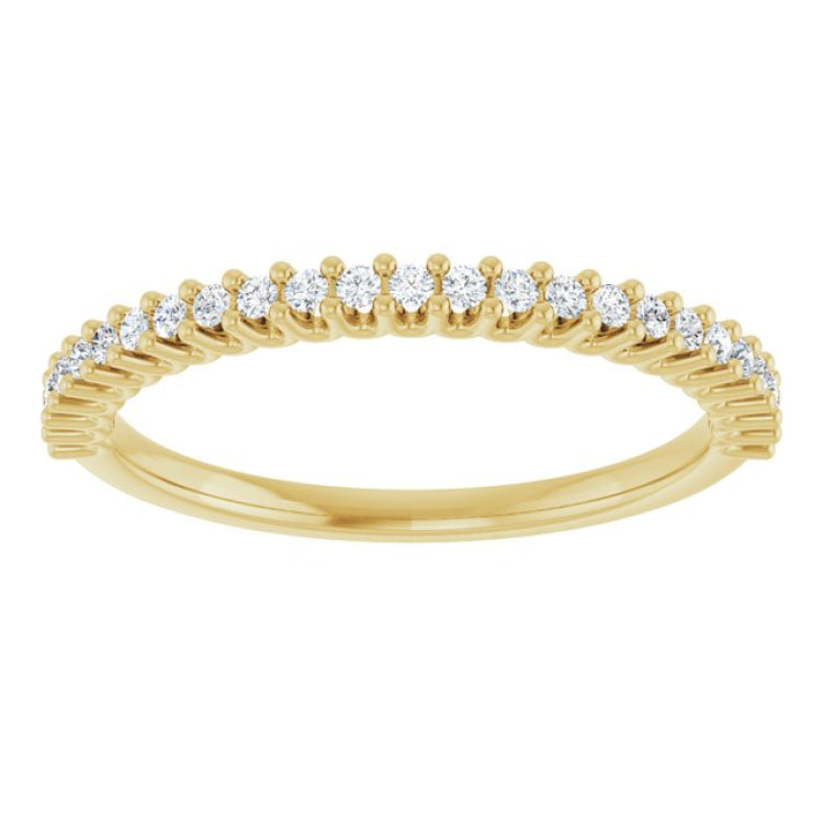 14K Yellow 1/5 CTW Natural Diamond Anniversary Band