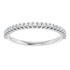 14K White 1/5 CTW Natural Diamond Anniversary Band