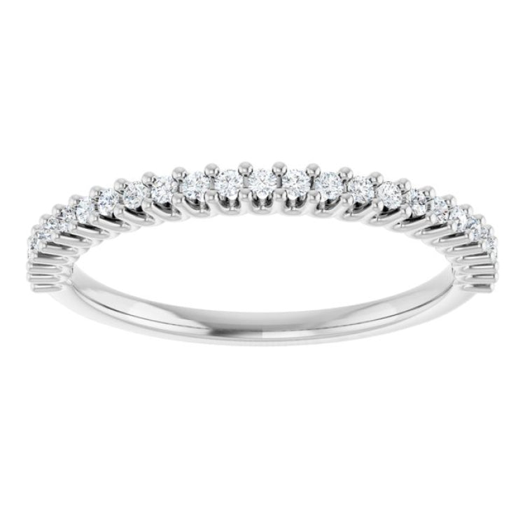Platinum 1/5 CTW Natural Diamond Anniversary Band