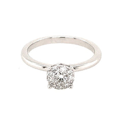 14 Karat White Gold Diamond Engagement Ring