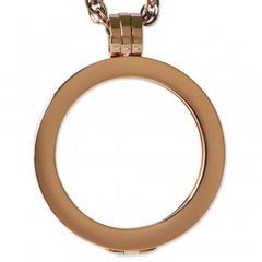 Smooth Yellow Gold/Steel Pendant (pictured in rose)