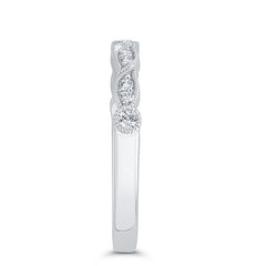 14K White Gold Diamond Wedding Band- Special Order Only