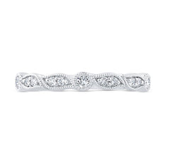 14K White Gold Diamond Wedding Band- Special Order Only