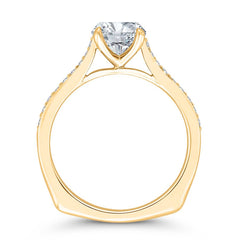14K Yellow Gold Solitaire Diamond Engagement Ring- Special Order Only