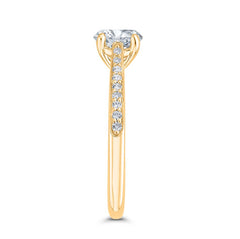 14K Yellow Gold Solitaire Diamond Engagement Ring- Special Order Only