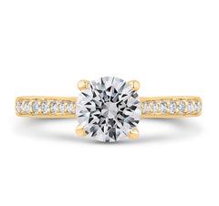 14K Yellow Gold Solitaire Diamond Engagement Ring- Special Order Only