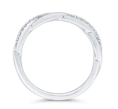 14K White Gold Diamond Wedding Band- Special Order Only