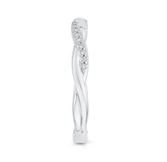 14K White Gold Diamond Wedding Band- Special Order Only