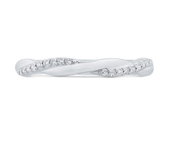 14K White Gold Diamond Wedding Band- Special Order Only