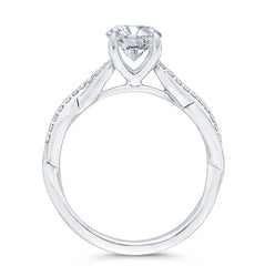 14K White Gold Diamond Engagement Ring- Special Order Only