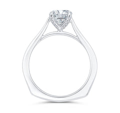 14K White Gold Solitare Diamond Engagement Ring- Special Order Only