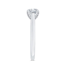 14K White Gold Solitare Diamond Engagement Ring- Special Order Only
