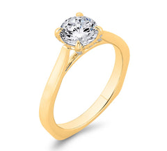 14K Yellow Gold Solitaire Diamond Engagement Ring- Special Order Only