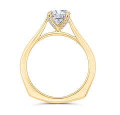 14K Yellow Gold Solitaire Diamond Engagement Ring- Special Order Only