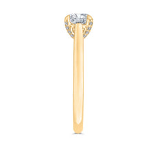 14K Yellow Gold Solitaire Diamond Engagement Ring- Special Order Only