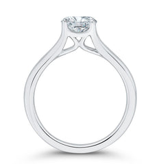 14K White Gold Solitare Diamond Engagement Ring- Special Order Only