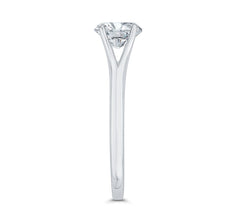 14K White Gold Solitare Diamond Engagement Ring- Special Order Only