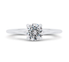14K White Gold Solitare Diamond Engagement Ring- Special Order Only
