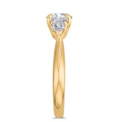 14K Yellow Gold Diamond 3 Stone Engagement Ring- Special Order Only