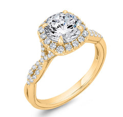 14 Karat Yellow Gold Diamond Engagement Ring- Special Order Only