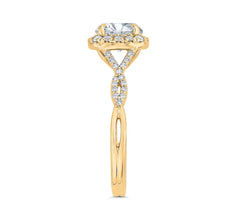 14 Karat Yellow Gold Diamond Engagement Ring- Special Order Only