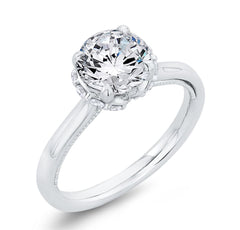 14 Karat White Gold Diamond Engagement Ring- Special Order Only