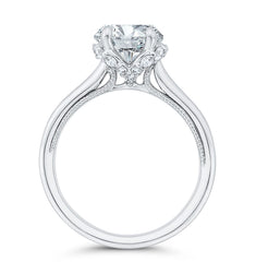 14 Karat White Gold Diamond Engagement Ring- Special Order Only