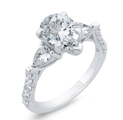 14 Karat White Gold Diamond Engagement Ring- Special Order Only