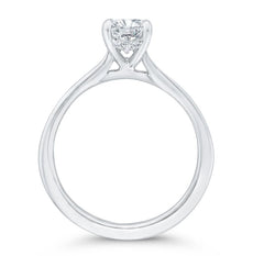 14 Karat White Gold Emerald Cut Diamond Engagement Ring- Special Order Only