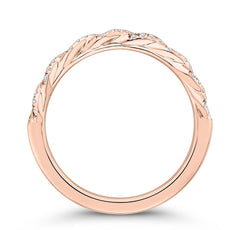 14 Karat Rose Gold Diamond Wedding Band- Special Order Only