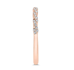 14 Karat Rose Gold Diamond Wedding Band- Special Order Only