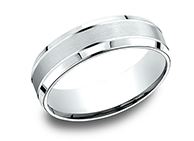14 Karat White Gold 6mm Band