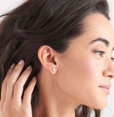 Gold Plated Earrings with Lab Grown Opals