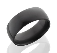 Solid Black Diamond Band-size 10.5