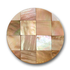 GAUDI BROWN HANDMADE MOSAIC SHELL, for large sized pendants