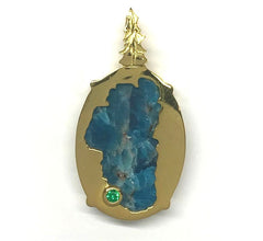 Large Sterling Silver with 14 Karat Yellow Gold Vermeil (plated) Lake