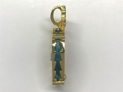 Large Sterling Silver with 14 Karat Yellow Gold Vermeil (plated) Lake