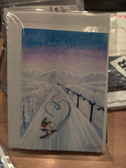 4.5x5" Watercolor Card handmade by local Artist Alexandra Theiss