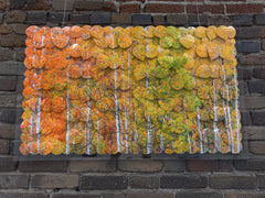 "Aspen Palette" Photography on reclaimed aluminum - 26" x 42"