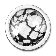 Lago White Stainless Steel Anthracite for Medium sized pendant.