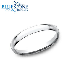 14K White Gold 3mm Comfort Fit Wedding Band or Fashion Ring(Size 6.5)
