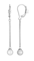 Silver Pearl Earrings