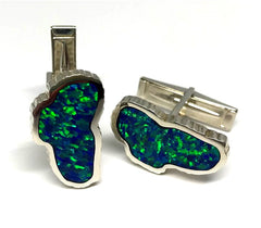 Large Opal Lake Tahoe Cufflinks
