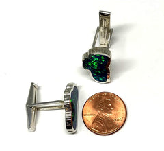Large Opal Lake Tahoe Cufflinks